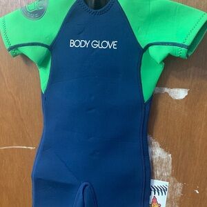Body Glove Kids Rashguard - Green and Navy